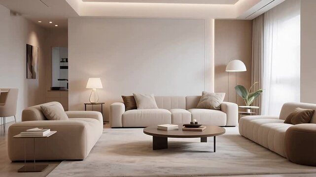 Modern living room interior design