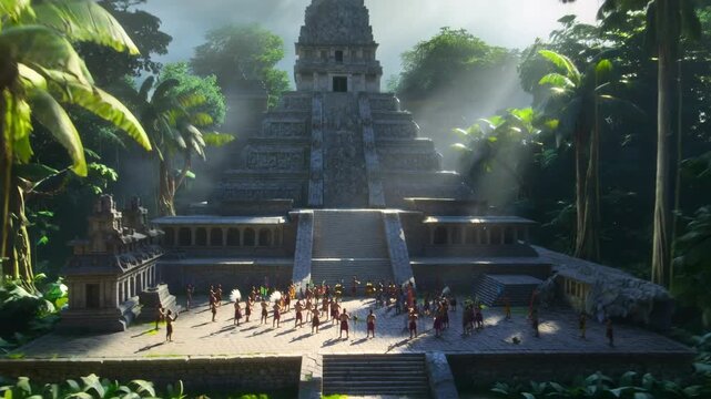Ancient Mayan Jungle City