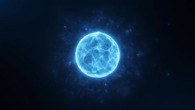 青エネルギーオーブ中央コピースペース動画