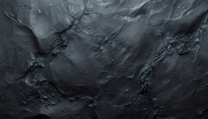 Fototapeta premium A dark and textured rocky surface with rough terrain and shadows