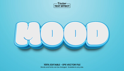 3D puffy cartoon typography vector with airy balloon look