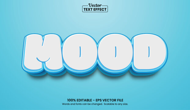 3D puffy cartoon typography vector with airy balloon look