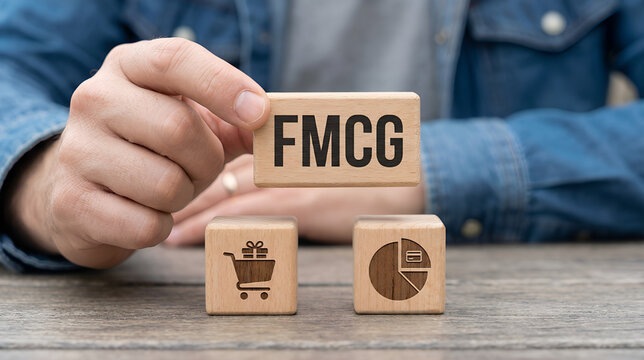 FMCG or Fast Moving Consumer Goods Digital Business Concept. New FMCG concept