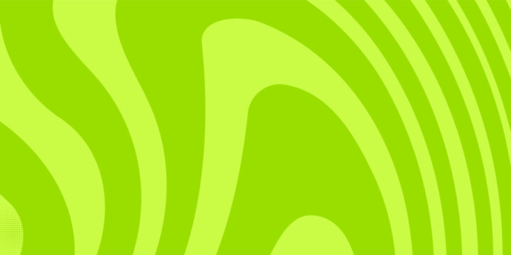 Abstract green background with hypnotic wavy lines pattern. Fresh and natural background. vector eps 10.