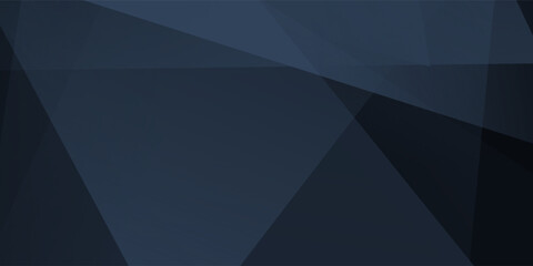 Fototapeta premium Modern black blue abstract background. Minimal. Color gradient. Dark. Web banner. Geometric shape. 3d effect. Lines stripes triangles.