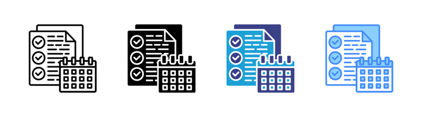 Deliverable icon set multiple style collection