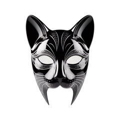 Obraz premium black mask isolated on white