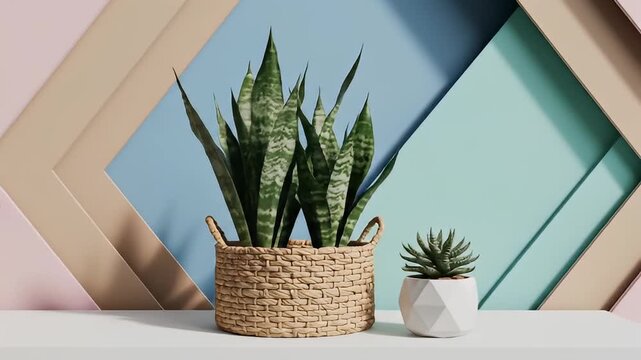 Potted plants on a table indoors.