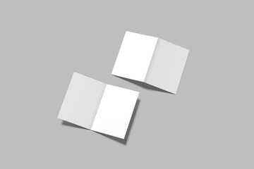 Bifold Brochure Blank Mockup