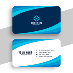 elegant business card layout for corporate identity