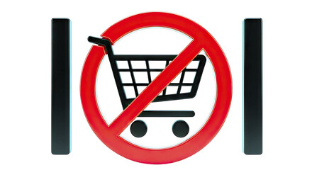 No Shopping Cart Symbol