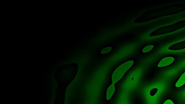Dynamic Green Abstract Pattern Revealed In Video Frames.