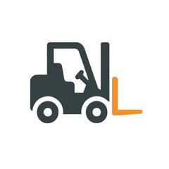 Fototapeta premium Logistics Warehouse Forklift