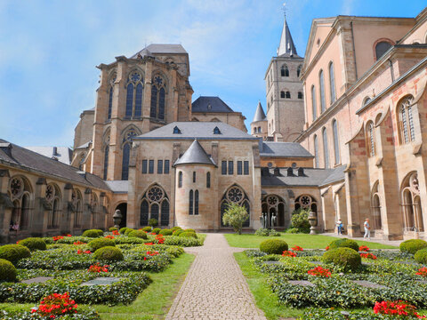 Church of Our Lady (Liebfrauenkirche) during a summer season in Trier, Germany