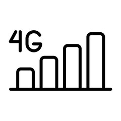 Fototapeta premium 4G Icon Design