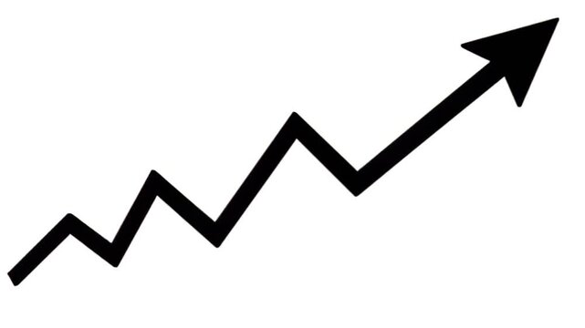 Simple black zigzag line art on white background for presentations