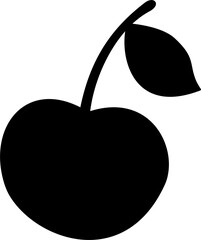 silhouette of a cherry