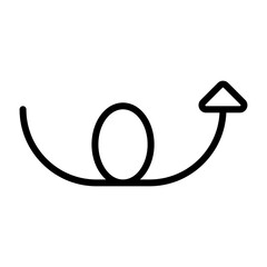 Obraz premium Swirling Arrow Icon Design