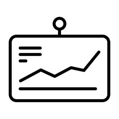 Line Chart Icon Design