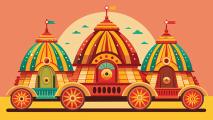Colorful circus tent with performers and audience in a vibrant setting Vector © Rana Islam