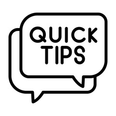 Quick Tips Icon Design