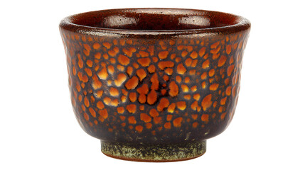 Handmade Clay Cup Represents Traditional Craftsmanship isolated on white PNG