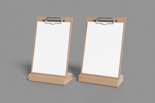 Table Tent Mockup Blank