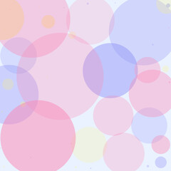 Pastel Circles Abstract Background Design.