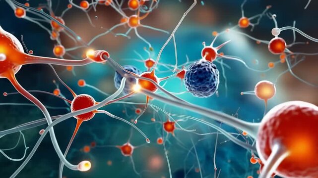 Neural Network Brain Cells | AI Machine Learning Synapses