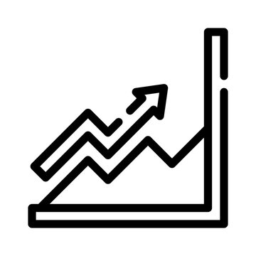 cash flow chart line icon