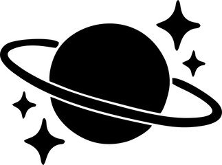 Planet Saturn Space Universe Icon © Cik