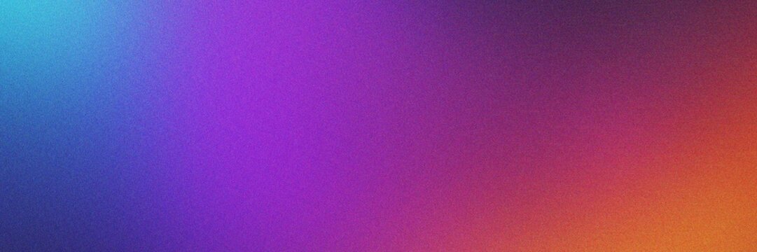 Vibrant blue to purple and orange gradient with textured effect