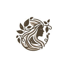 Naklejka premium Woman Natural Logo