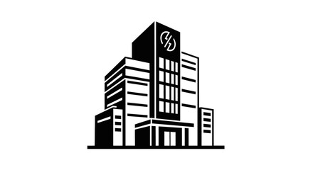 Naklejka premium Modern office building corporate skyscraper.