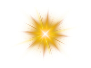 Fototapeta premium golden sparkle star light effect vector, yellow glowing glisten twinkle stars, luxury flare