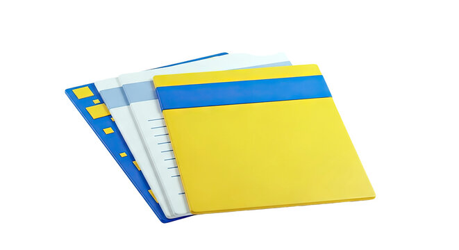 Colorful Document Folders Stacked