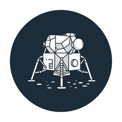 Lunar Lander Illustration © yanto