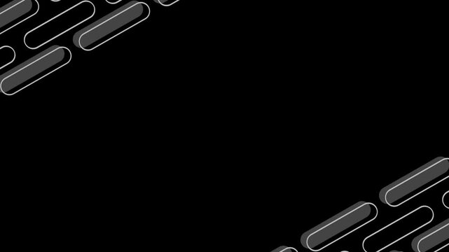 Contemporary Dark Geometric Pattern with Rounded Bar Shapes