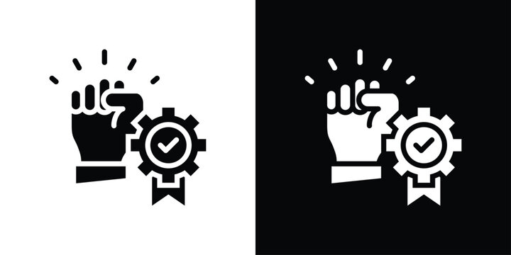 Commitment Icon Sheet Black And White