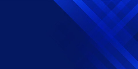Obraz premium Modern abstract blue background with diagonal gradient lines and a dynamic geometric design — ideal for business, technology, or digital-themed visuals. design