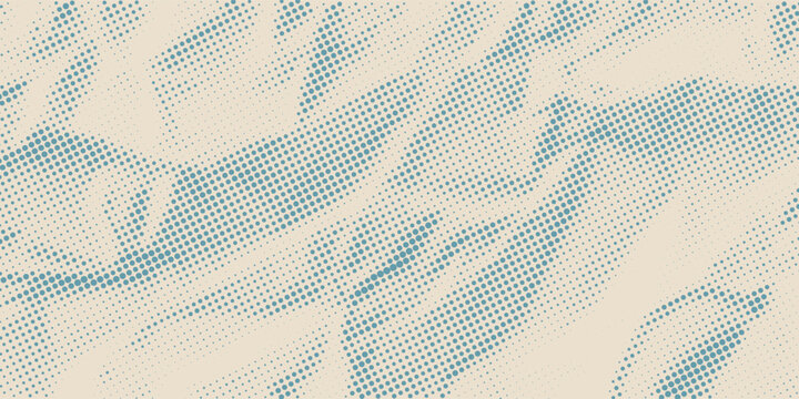 retro sky pattern on old paper texture. raster halftone vintage clouds. vector background