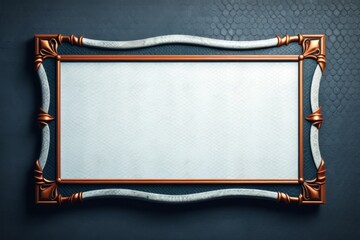 Obraz premium Blank signboard made of snake skin, mockup design.