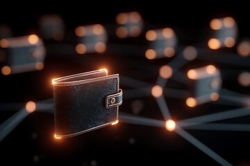 Crypto wallets are connected to a global blockchain network.