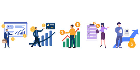 Business Finance Flat Illustration