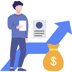 Business Finance Flat Illustration