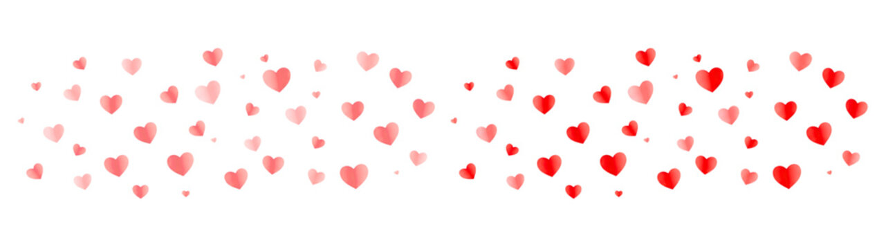 Heart effect long strip particle sparkle PNG transparent background screen overlay particles