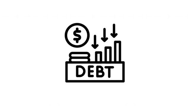 debt animated icon