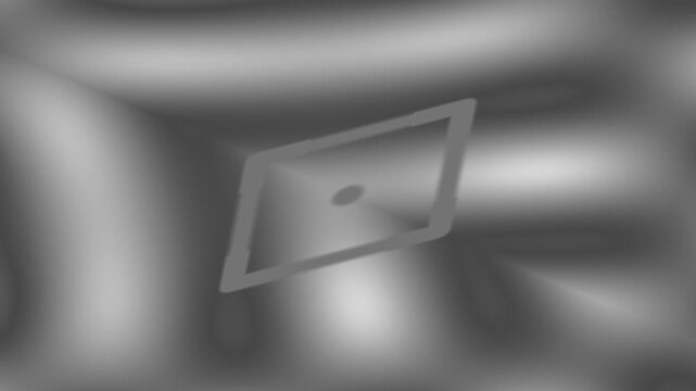 Abstract Geometric Diamond Shape with Soft Grayscale Ripples Overlay