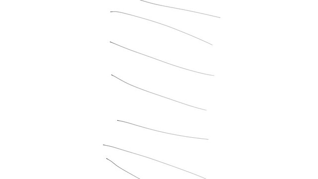 On the screen, slanted branches or thin sticks flicker or fall vertically.