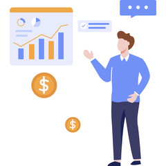 Business Finance Flat Illustration